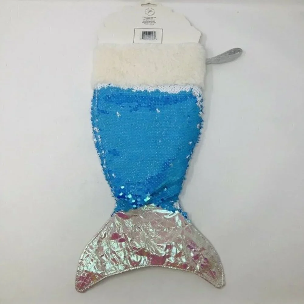 Pop‎ and Posh Girls Mermaid Tail Christmas Stocking